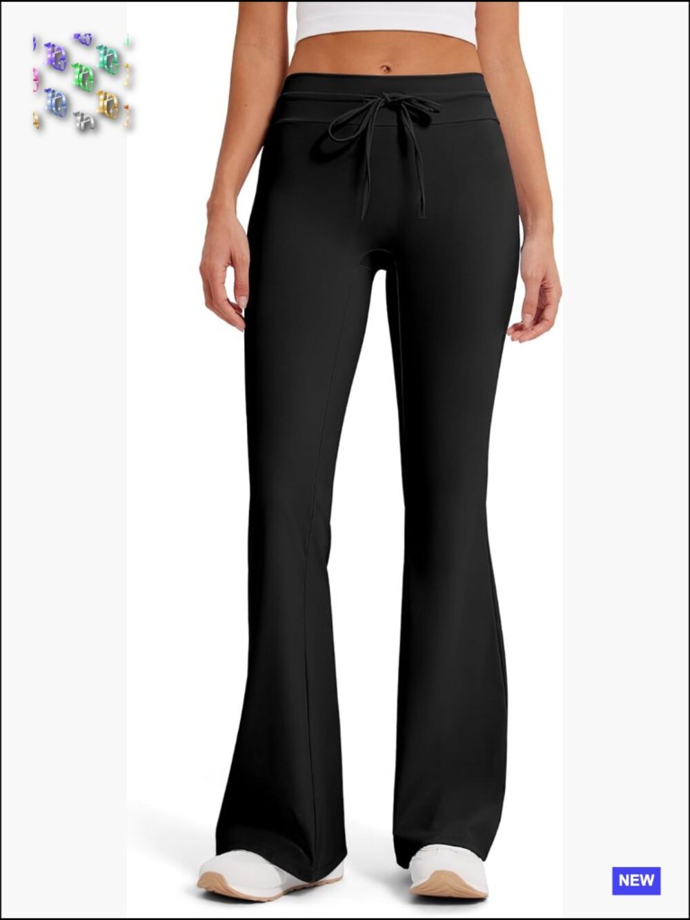Bootcut Flare Yoga Pants Drawstring High Waist Pilates Leggings Stretch Butter
